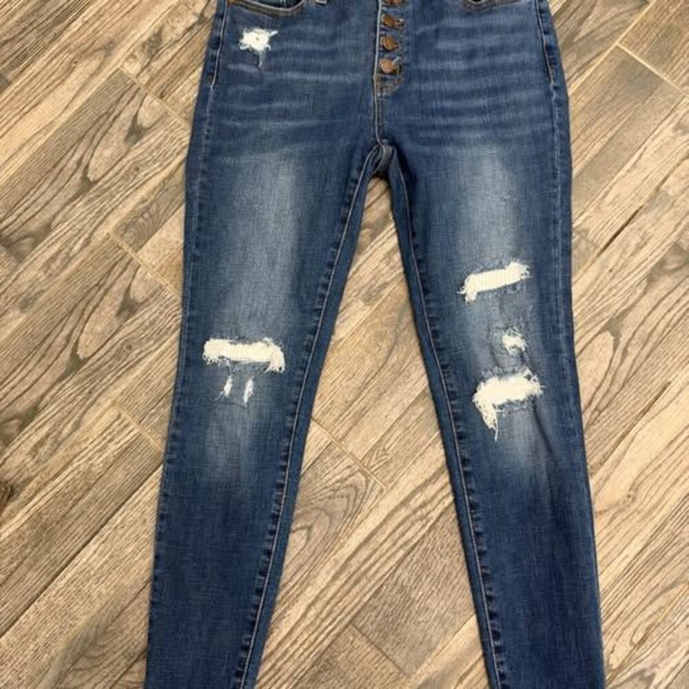 Judy Blue Women’s Button fly Mid Rise Skinny fit - size 11/30